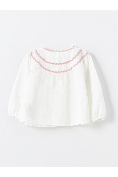 LC Waikiki Lcw Crew Neck Long Sleeve Baby Girl Shirt