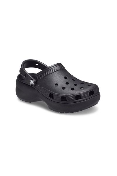 Crocs Γυναικείες μαύρες παντόφλες Classic Platform Clog W