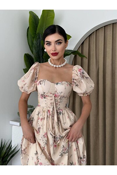 conconmoda Long Ruzi Design Dress