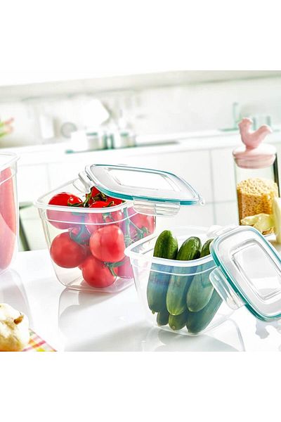 Piev Plastart Fresh Box - 1.1 Lt Leakproof Square Deep Storage Container
