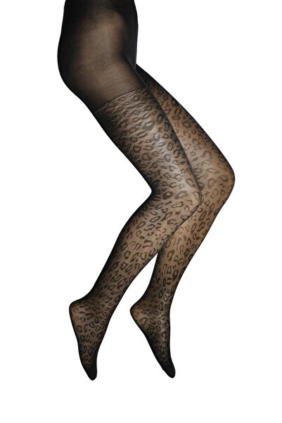 Dore Çorap Leopard Patterned Pantyhose Women's Socks