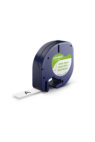 Dymo Şerit Letra Tag Kağıt Şerit Beyaz 12mmx4m S0721510 59421