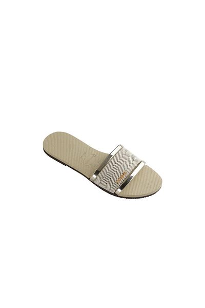 Havaianas You Trancoso Premium Sand Gray Gold Women's Slippers