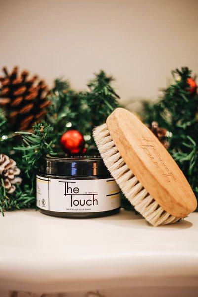 The Touch By Seda Altın Cellulite Cream 250 ml + Horsehair Brush