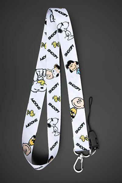 Apptakı Köpek Desenli Yaka Kartı Aksesuar Boyun İpi Boyun Aski İpi Telefon As...