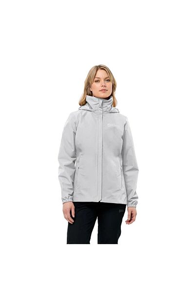 Jack Wolfskin Stormy Point 2l Jkt W Women's Gray Outdoor Jacket