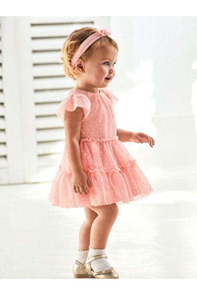 MAYORAL Kız Bebek Tül Elbise Bandana 2 Li Set 1920