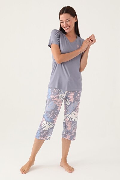 Pierre Cardin Lila 8800 Short Sleeve Women's Capri Set