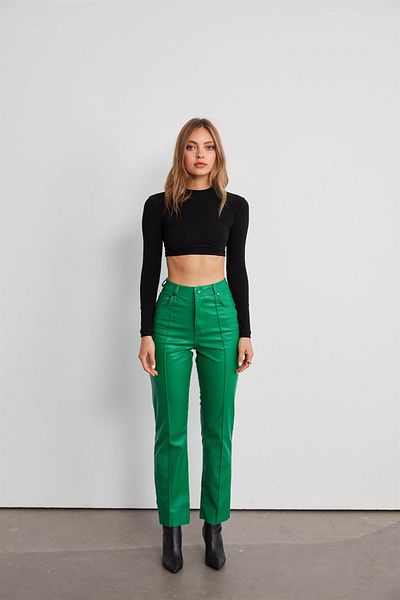 VATKALI Gerade Lederhose Grün