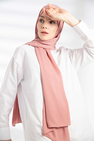 PURESCARFS Σάλι κρέπας αποξηραμένο τριαντάφυλλο