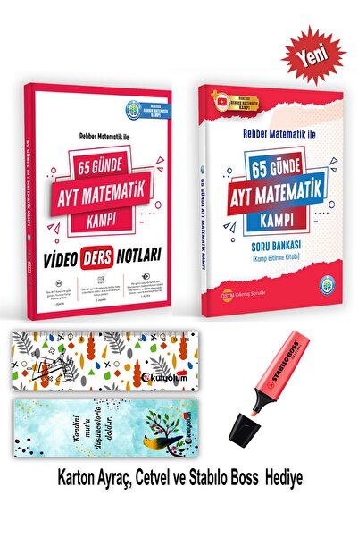 REHBER MATEMATİK YAYINLARI 65 Günde Ayt Matematik Kampı Ve Video Ders Notları...