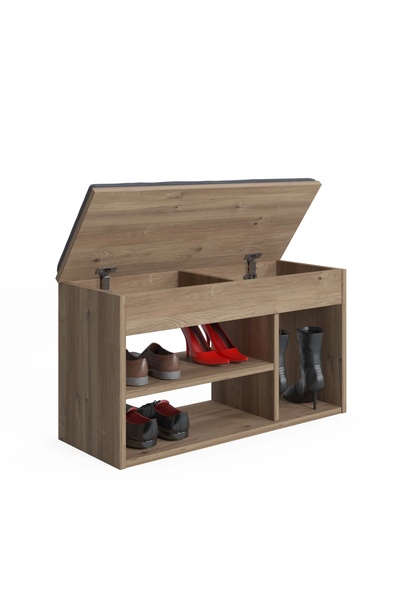 Ruum Store By Doğtaş Pera Açılır Oturaklı Bölmeli Ayakkabılık Meşe