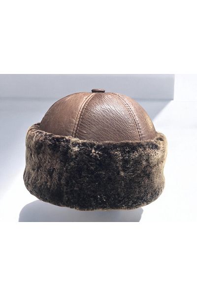 Sir Cliffson Unisex Real Leather Fur Lined Hat Beanie