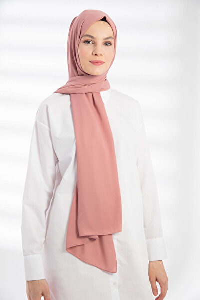 PURESCARFS Σάλι κρέπας αποξηραμένο τριαντάφυλλο