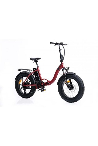 Corelli VONIQ-S ECO FAT BIKE ELEKTRİKLİ KATLANIR BİSİKLET 42CM MD 20 JANT 7 VİTES DARK RED