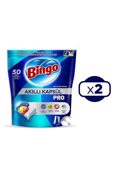 Bingo Pro Dishwasher - Smart Capsule Detergent Tablet 100 Pcs