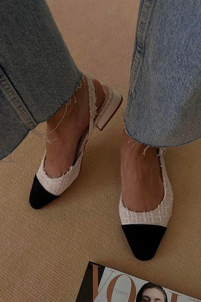 STRASWANS Simmons Women's Heeled Linen Sandals White