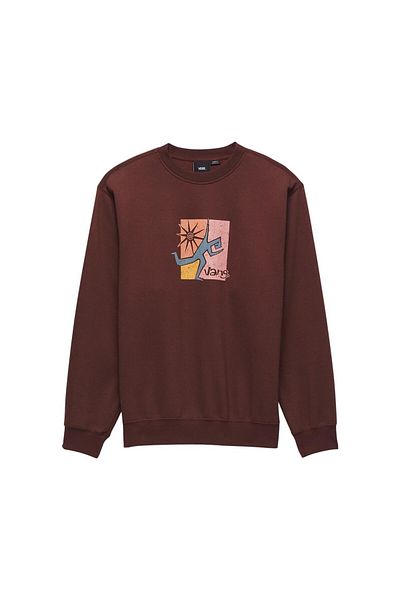 Vans Ανδρικό καφέ φούτερ Style Guy Loose Crew