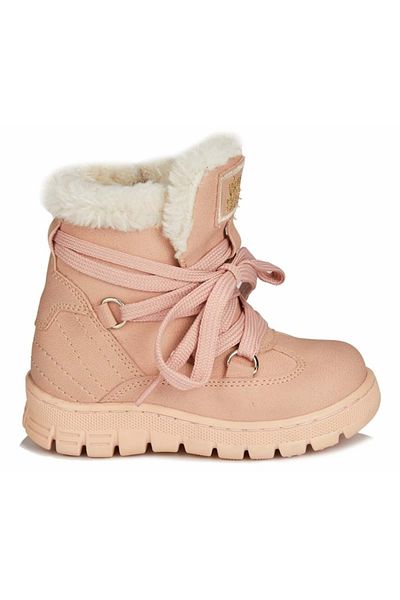 Kids Club Shoes Vicco Kappa Furry Orthopedic Kids Boots Powder