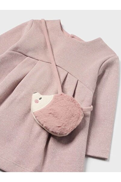 MAYORAL kız bebek uzun kol elbise çanta 2 li set 2915