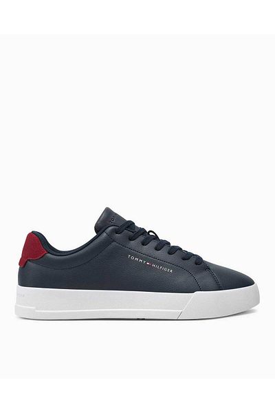 Tommy Hilfiger Navy Blue Men's Sneaker - Lace-up, Non-Slip Sole, Brand Logo, Casual FM0FM05297-DW5