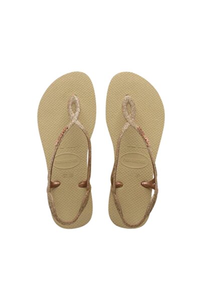 Havaianas Luna Premium Iı Sand Grey Kadın Gold Terlik