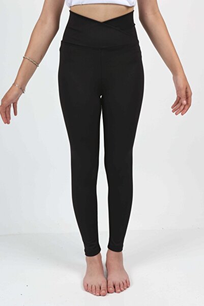 ERDEM KIDS Kız Çocuk Yüksek Bel Kruvaze Kemer, Koşu, Yürüyüş,  Casual, Spor, Atletik, Egzersiz, Fittness Tayt