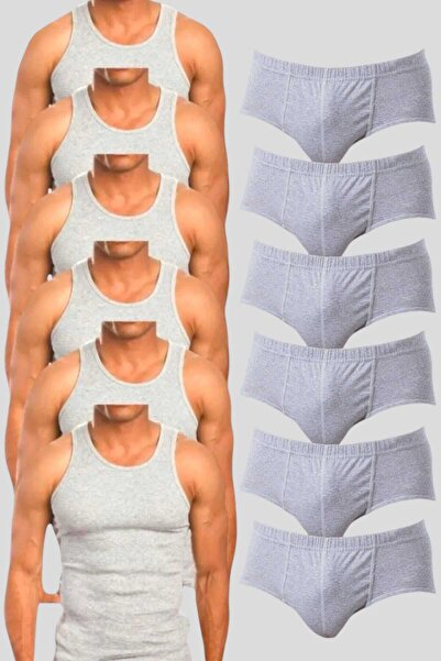 Tezzgelsin Men's Cotton 6 Athlete 6 Slip Panties Set