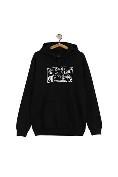 Vans Μαύρο φούτερ με πούλιες σε κύβους