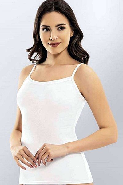 Mu Art Kota Rope Strap White Tank Top