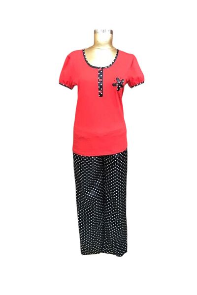 Tuba -tuse Women's Pajama Set-2307-red