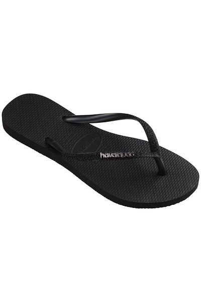 Havaianas Slim Glitter Blackblack Black Women's Slippers