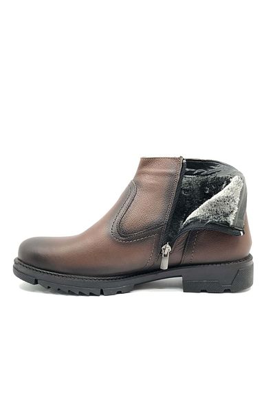 Kids Club Shoes Ανδρικές μπότες από γνήσιο δέρμα Geppetto - Μάλλινες, Σόλα από καουτσούκ, ΚΑΦΕ