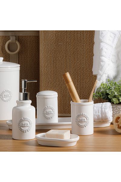 Mudo Home Barnes Vintage Bathroom Set - 5 Pieces Boxed