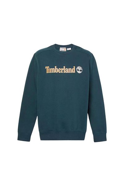 Timberland Γραμμικό λογότυπο Crew Neck Φούτερ Dark Sapphire Ανδρικό φούτερ