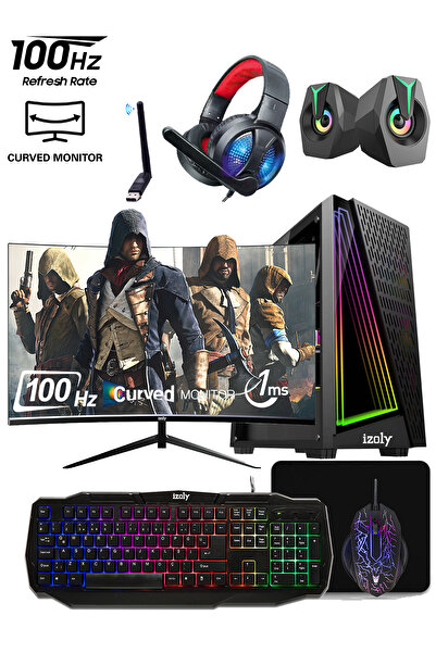 IZOLY Riot X I7-2600 16gb 512gb M.2 Nvme Rx 550 4gb 24"100hz Oyuncu Masaüstü ...