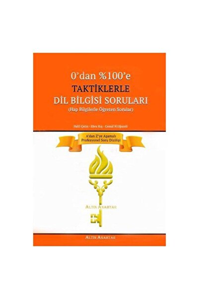 Altın Anahtar Yayınları 0 Dan %100 E Taktiklerle Dil Bilgisi Soru Bankası - A...