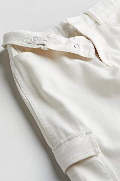 H&M Loose Fit Wide Leg Cargo Jeans