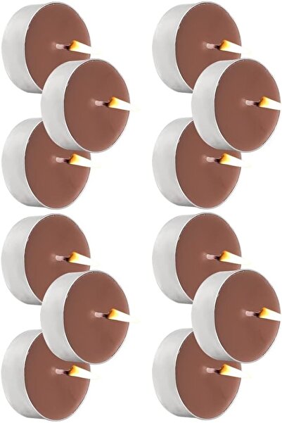 MUM 40 Lı Tealight Kahverengi Tea Light 40 Adet 3-4 Saat Yanan , Kahve Kokulu