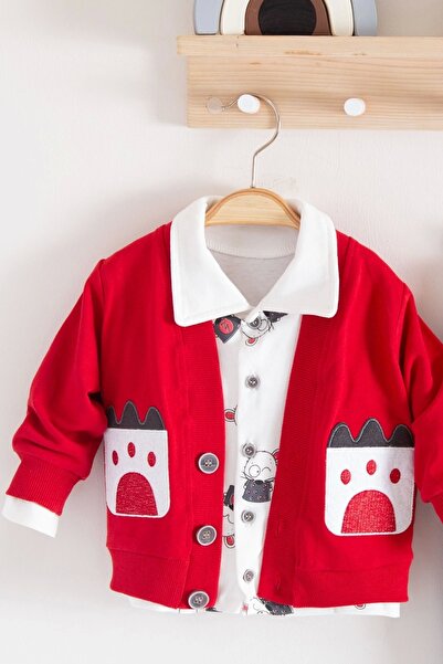 Babydonat Mause 3-Piece Baby Boy Set with Shirt Collar