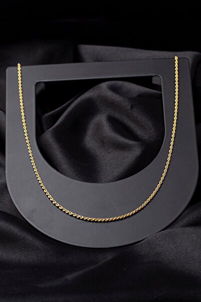 Bilezikci Burgu 14 Ayar Altın Zincir 50 cm.