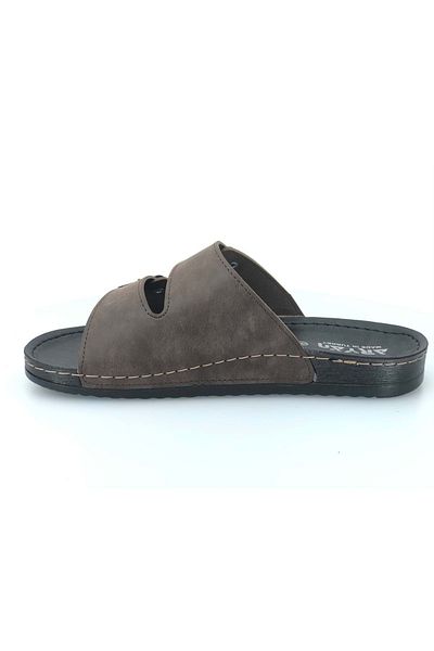 Kids Club Shoes Aryan D.r Συνιστώμενες Ορθοπεδικές Ανδρικές Παντόφλες ΚΑΦΕ