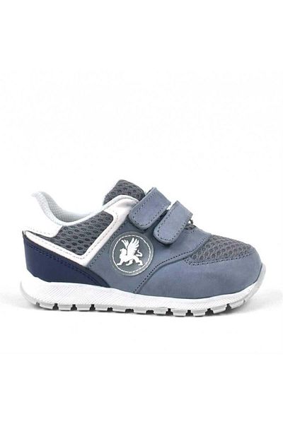 Rakerplus Genuine Leather Gray Velcro Baby Boy Sports Shoes