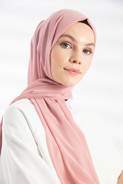 PURESCARFS Şifon Pembe Şal