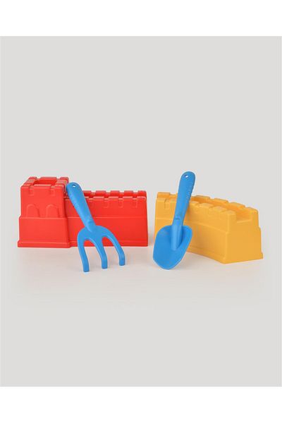 lets be child Lc Red Yellow Castle and Shovel Set