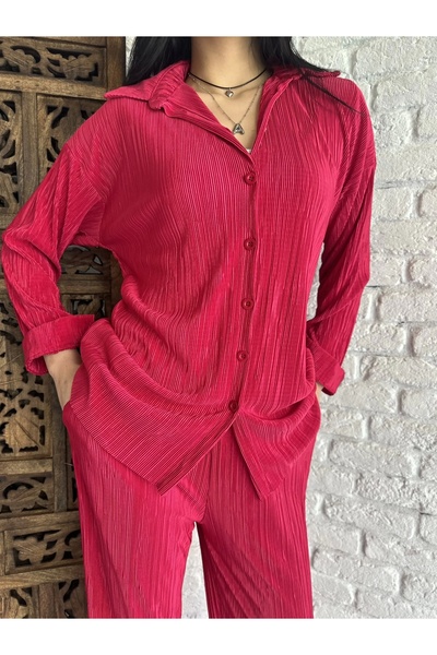 moneta boutique Жіночий комплект плісированих гольфів та штанів з еластичною талією, що зручно облягають фігуру