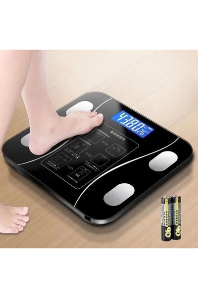Epilons Akıllı Kablosuz Dijital Banyo Ve Vücut Yağ Ağırlık Ölçeği Vücut Kompozisyonu Analizörü Bluetoothlu T