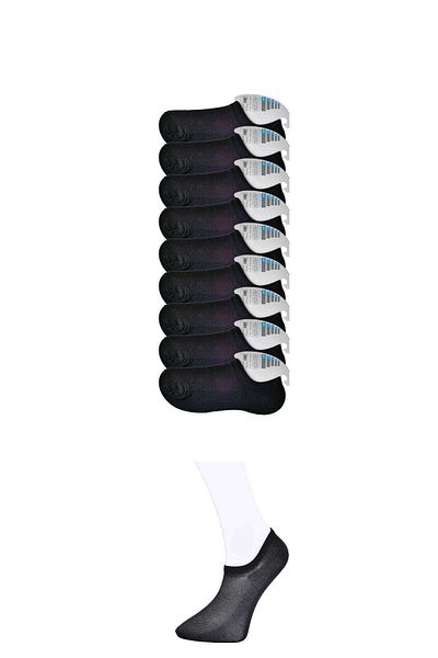 CPU ELEKTRONİK Black Men's Invisible Socks 9 pairs