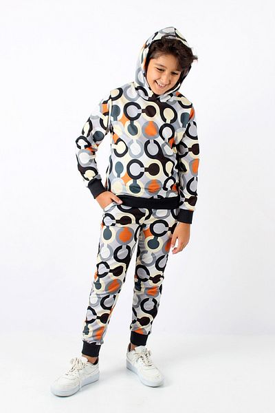 TRİLİYA Triliya Digital Printed Hooded Seasonal Tracksuit Set – Luxury Design, 4-12 Years