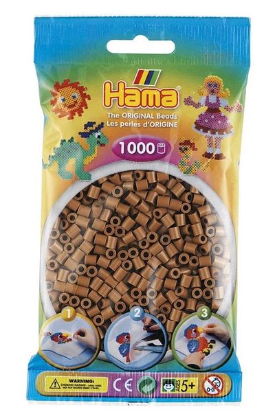 Hama 1,000 Midi Beads - Brown